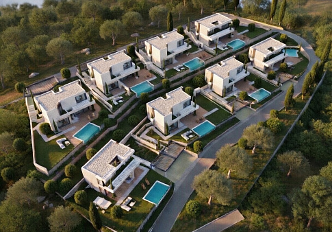 6902 Villen mit Swimmingpool in einer Wohnanlage in einer ruhigen Gegend der Stadt  